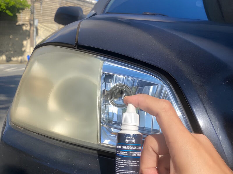 Revitalizador de farol remove amarelado e aspecto fosco