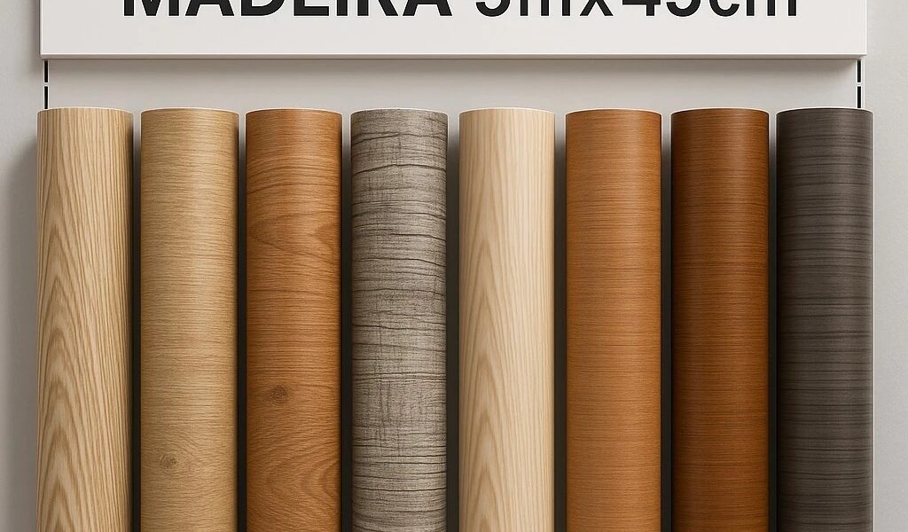 20 Metros Adesivo Papel de Parede Autocolante 5m x 45cm Madeira Mármore Geométrico 2,25m² Y2