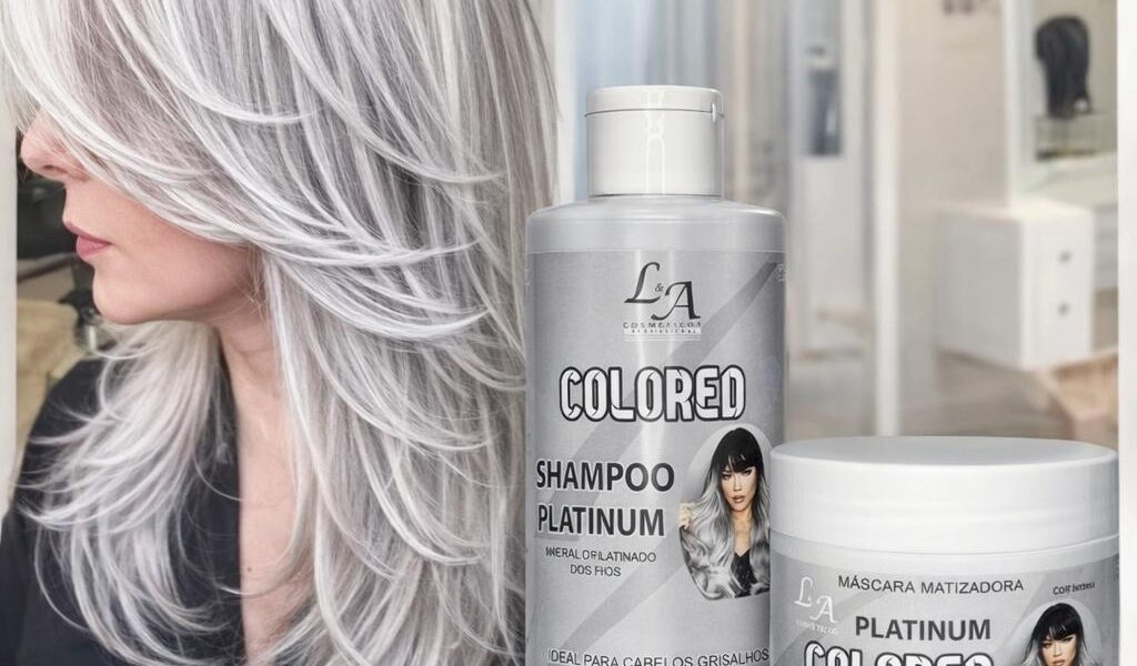 Kit Matizador PLATINUM Efeito Platinado - S/ Amônia - Resultado 100% ORIGINAL L&A COSMETICOS 300ml