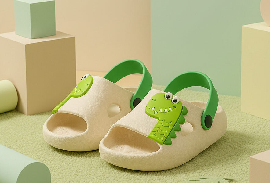 Chinelo Infantil Nuvem Menino Animais Dinossauros Diversão Confortável Leve Macio Resistente