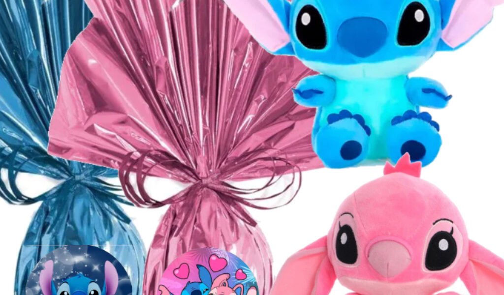 Kit Ovo de Páscoa Infantil 250 Gramas Ao Leite + Pelúcia Lilo Stitch Fofas 25cm Presente + Brinde