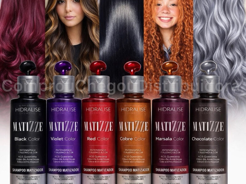 Shampoo Tonalizante Escurecedor S/ Amônia Avelã, Marsala, Loiro, Vermelho Ruivo 100% Natural Matizze