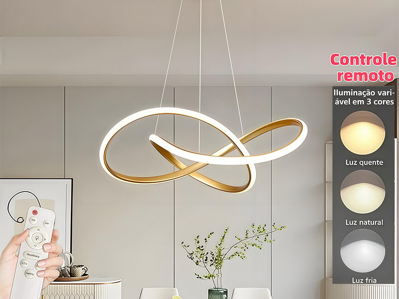 3 Cores (110V-220V) Lustre De Teto Nórdico De Luxo Lustre Para Sala De Jantar e Estar Lustre