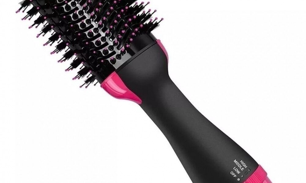 Escova Secadora Alisador Elétrica Quente Cabelo Com 3 Em1 Hair Styler APENAS 110V