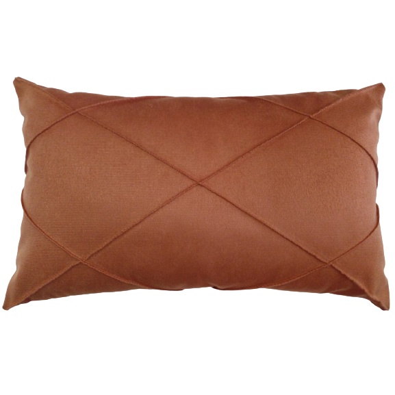 Capa De Almofada Retangular Baguete Suede Drapeada 30x50