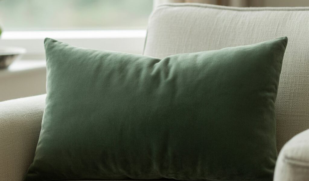 01 Capa De Almofada 50x30 cm Tecido Suede Liso Retangual Baguete Decorativa Zíper Invisível Sofá