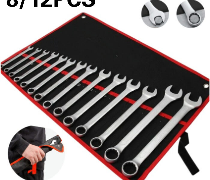 Jogo Chave Combinada Boca Estrela 12 Peças Profissional combinação de aço carbono Chave fixa