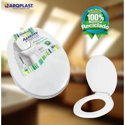 UNIVERSAL Assento Sanitário Oval Branco ULTRA Resistente 25577 TOY