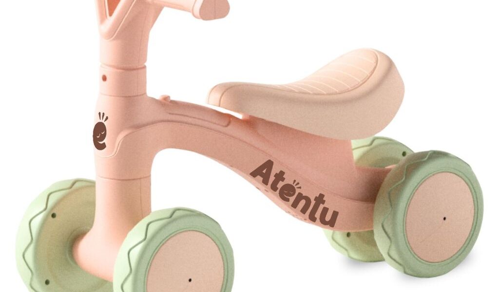 Bicicleta de Equilíbrio Infantil Sem Pedal Andador 4 Rodas Bebê Criança