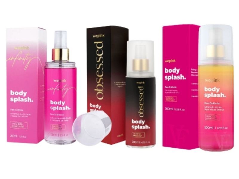 Body Splash Wepink VF Clássico, Obsessed e Infinity Desodorante 200ml Da Virgínia |Wepink | 2° Réplica |