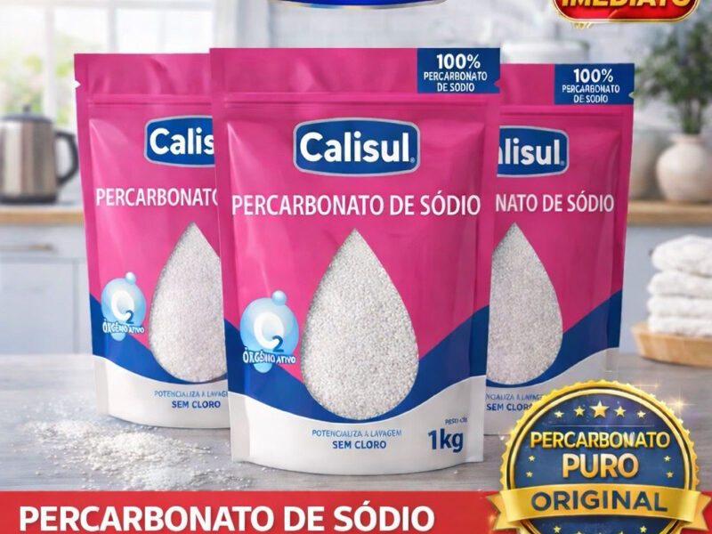 Percarbonato de Sodio Calisul - 100% Pure - Tira Manchas Roupas Brancas e Coloridas