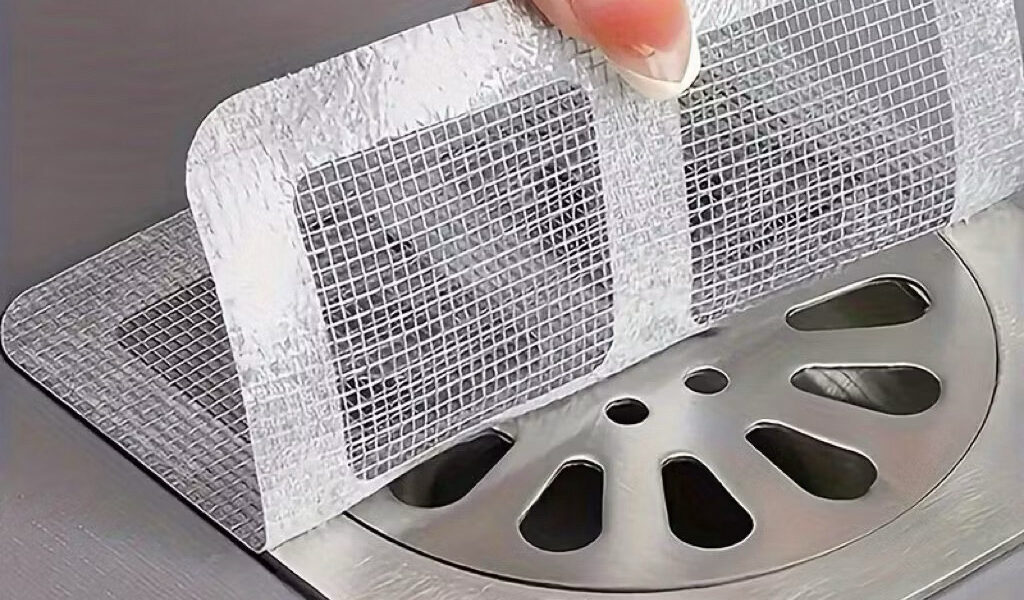 KIT Adesivos Protetores de Ralo Tela Descartavel Anti Entupimento e Anti Insetos Para Casa Pratico