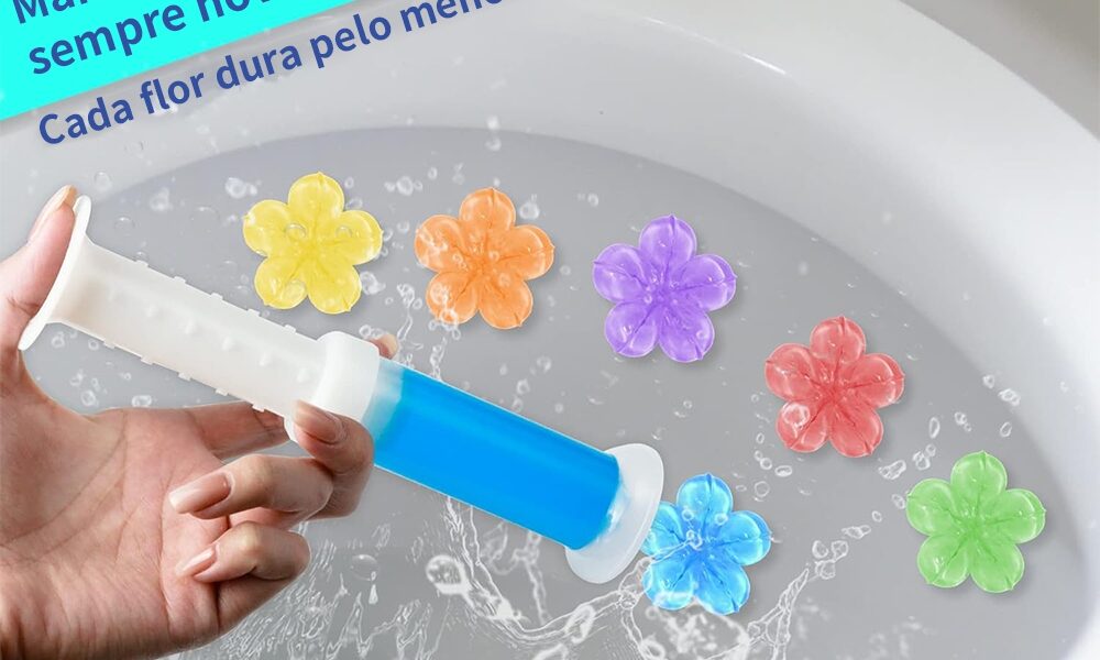 Gel Sanitário Fragrancia para Vaso Sanitário Detergente Flor Aplicações Gel Sanitário Fragrâncias Florzinha