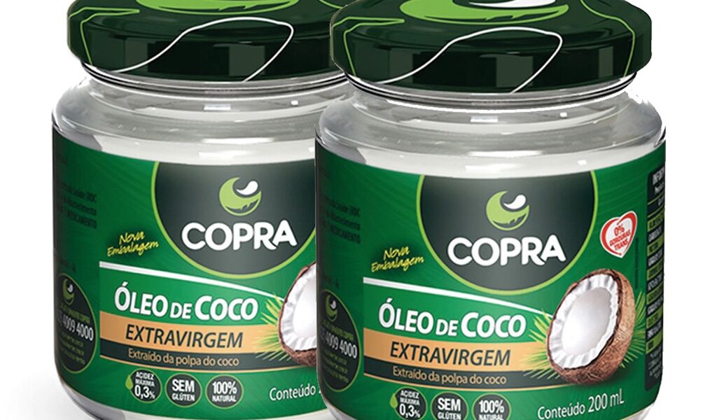 Kit com 2 unidades Óleo de Coco Extra Virgem 200ml Copra