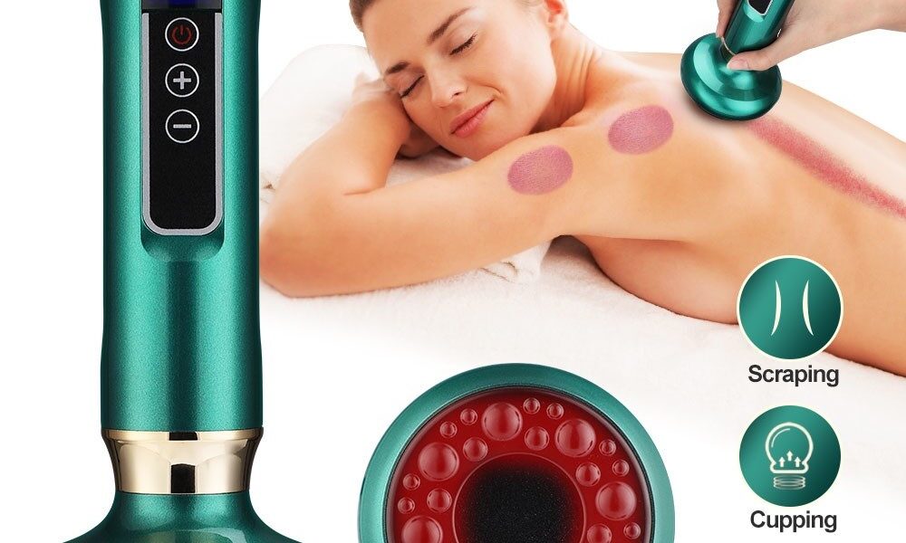 Salorie Ventosa Estética Massageador A Vácuo Beleza Saúde Massagem De Raspagem 12Nível De Calor