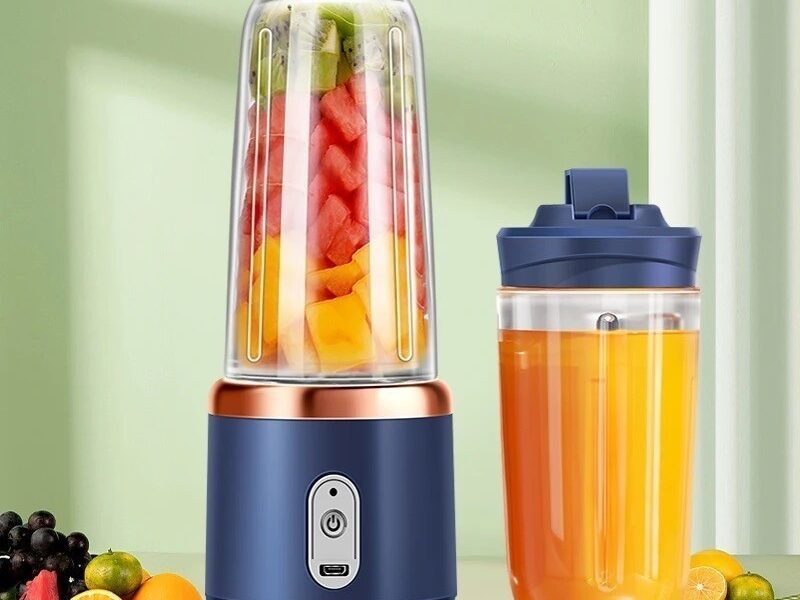 400ML Espremedor Elétrico Mini Liquidificador Portátil 6 Lâminas De Suco De Alimentos Misturador