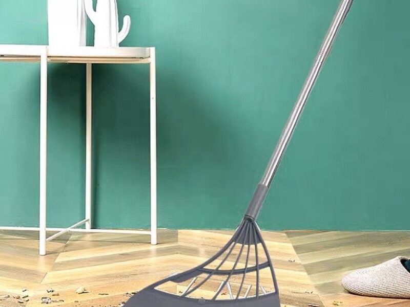 Vassoura Mágica Rodo Tira Pelo Limpa Vidro Seca Bem Silicone Cabo Grande 90cm