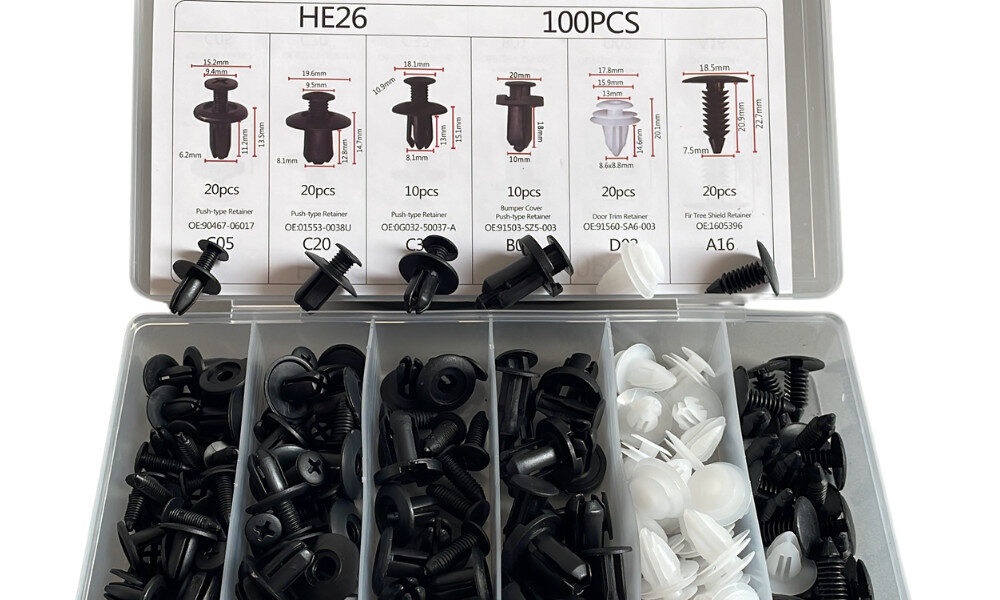 Kit 100 Presilha De Fixação Parachoque Parabarro ++-ATACADAO++