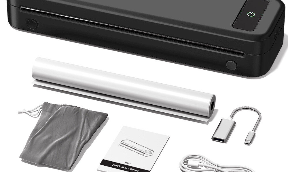 ✨ Novo Impressora Térmica A4 Sem Tinta Portátil Bluetooth A285M Para Uso Em Viagens Domésticas