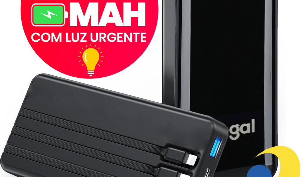 Carregador Portátil Power Bank Favo de Mel Bateria Externa 20000mah