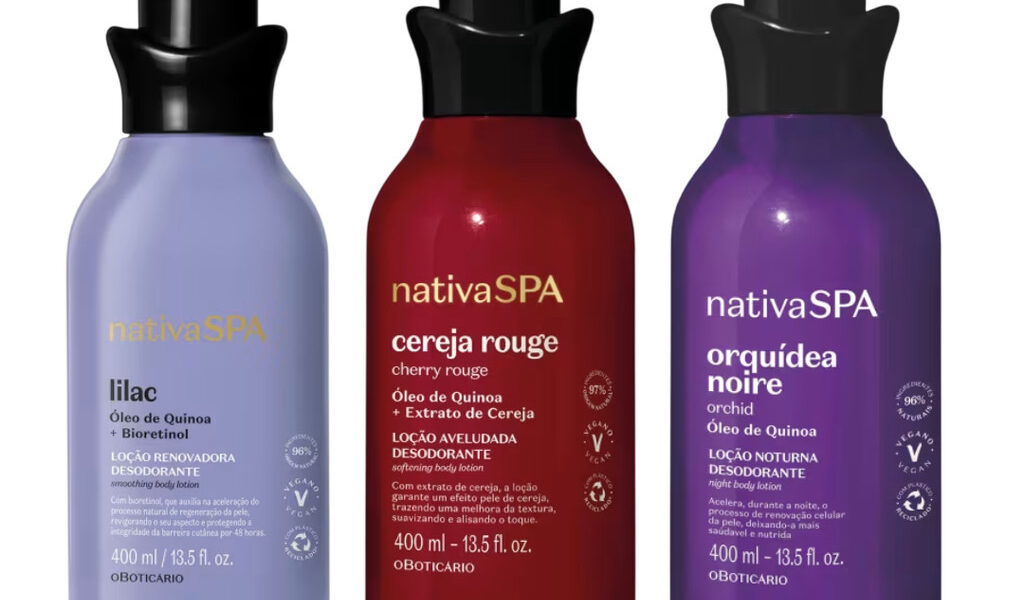 Kit com 3 Cremes Hidratantes Corporais Nativa Spa – 400ml Cada