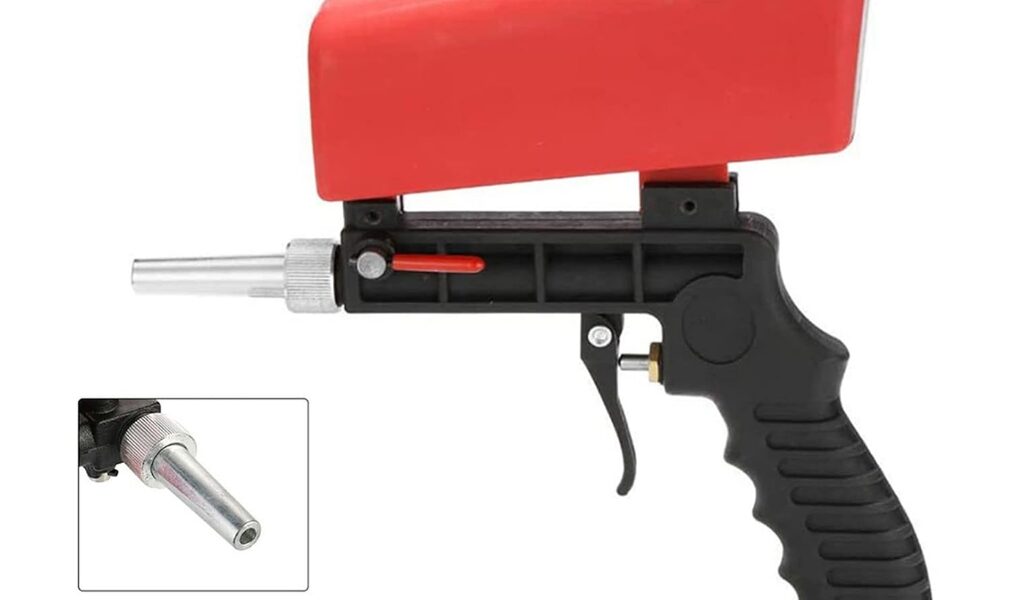 Pistola Jato de Areia Jateamento Pneumática Portátil Lorben 90 Psi 600 ml
