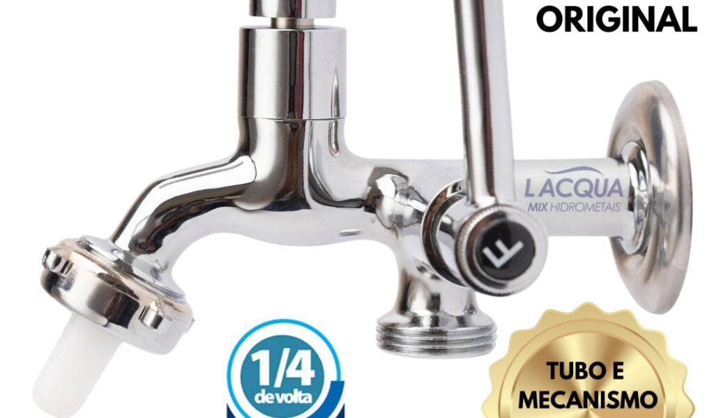 Torneira Máquina Lavar Roupas Tanque METAL 100%