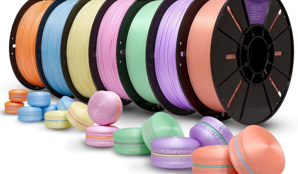 Filamento PLA Macaron Velvet Voolt3D 1Kg 1,75mm Efeito Aveludado Tons Pasteis Para Impressora 3D FDM