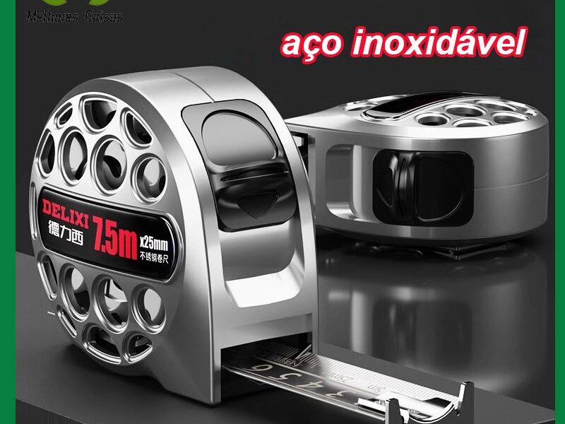 [Garantia de 1 ano] 3/5/7.5M Fita métrica de aço inoxidável de alta precisão