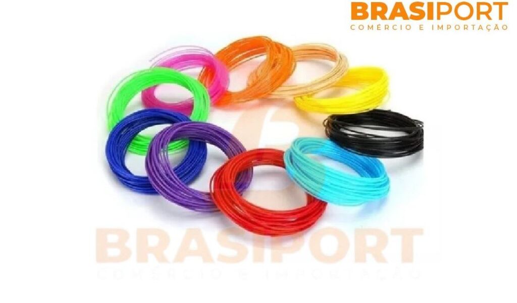 Filamento ABS para Caneta 3D 12 Lindas Cores com 36 Metros