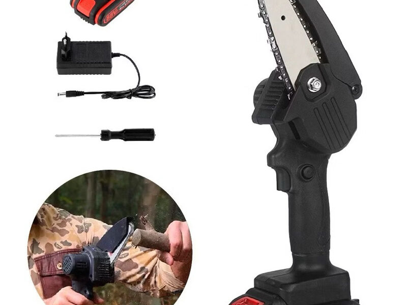 Mini Moto Serra Elétrica A Bateria Lítio 48v Bivolt Portátil Corta Tudo