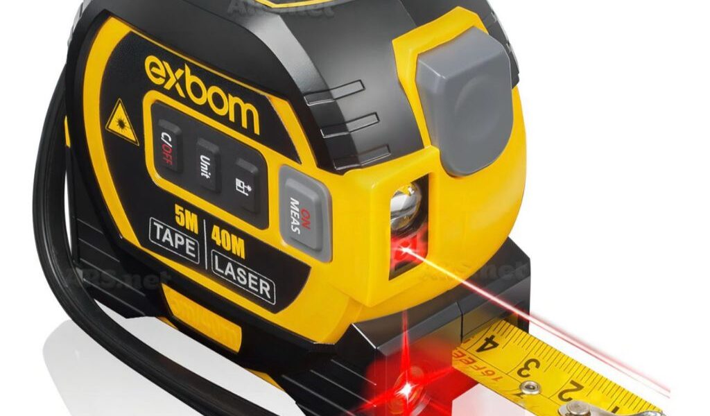 Trena Digital 3 em 1 com Função nivel a laser 4D 40M Com Visor LCD Inteligente