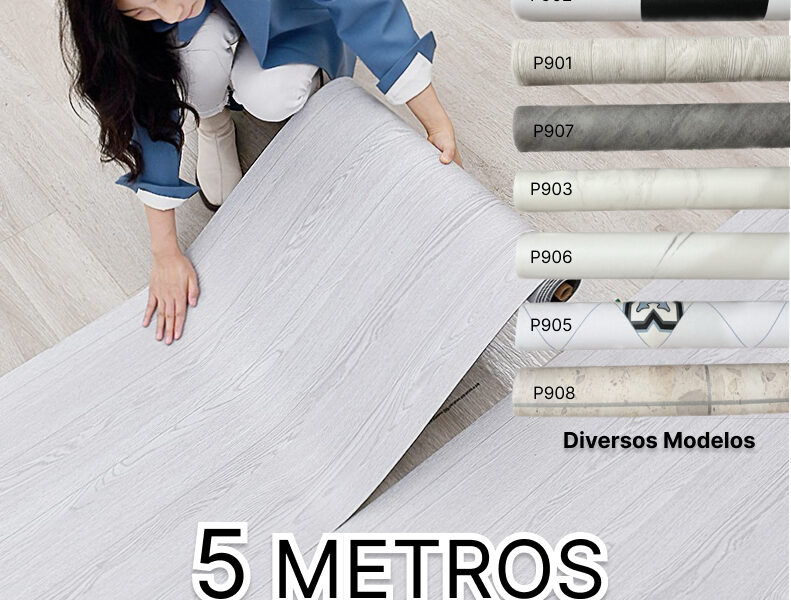 Adesivo Para Piso, Vinilico Autocolante, 5MX61CM Varios Modelos Próprio Para Chão quarto, Cozinha