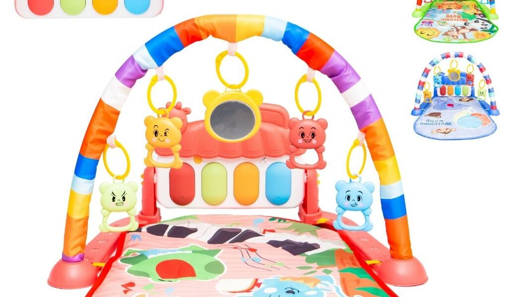 Tapete de Atividades Musical com Piano Interativo Ginásio com Som e Luzes