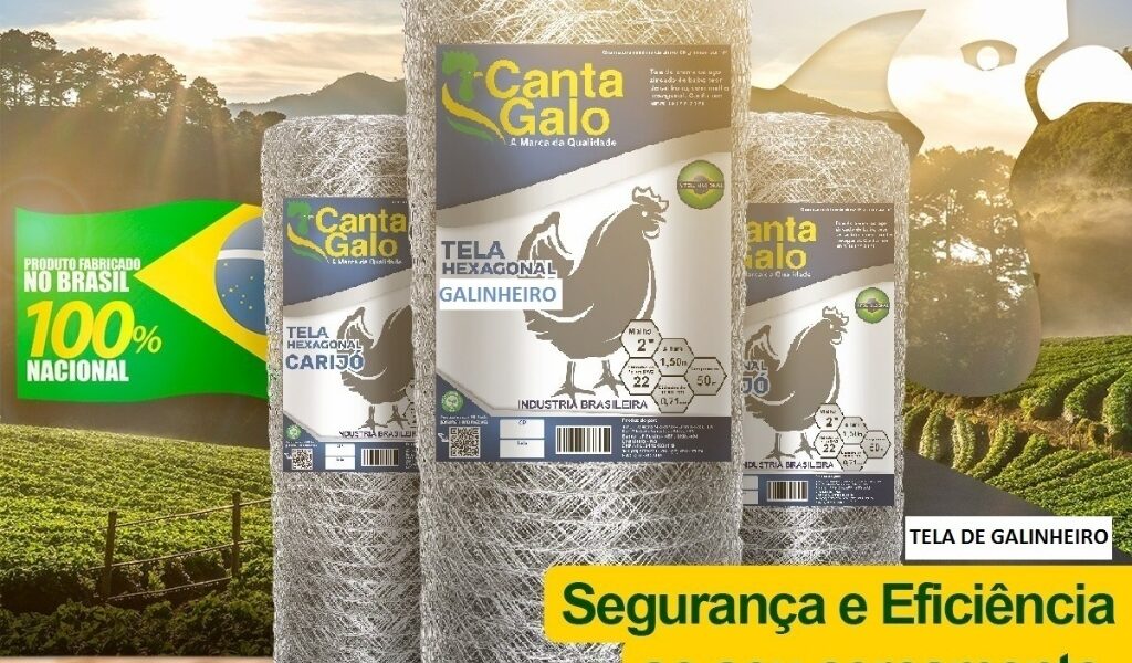 15 a 20 Metros de Tela de Galinheiro Arame Galvanizado Fio 23 com 1,50 de Altura