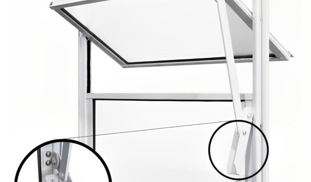 Janela Basculante Alumínio 30x30cm Natural