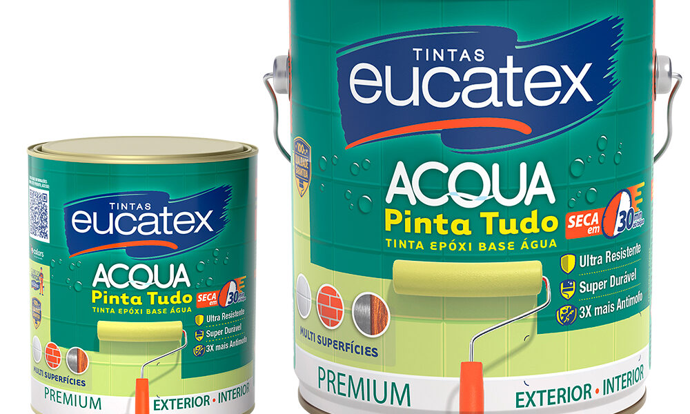 Tinta Epóxi Azulejo Pisos Cozinha Banheiro Pinta Tudo Colorida Base Água Eucatex