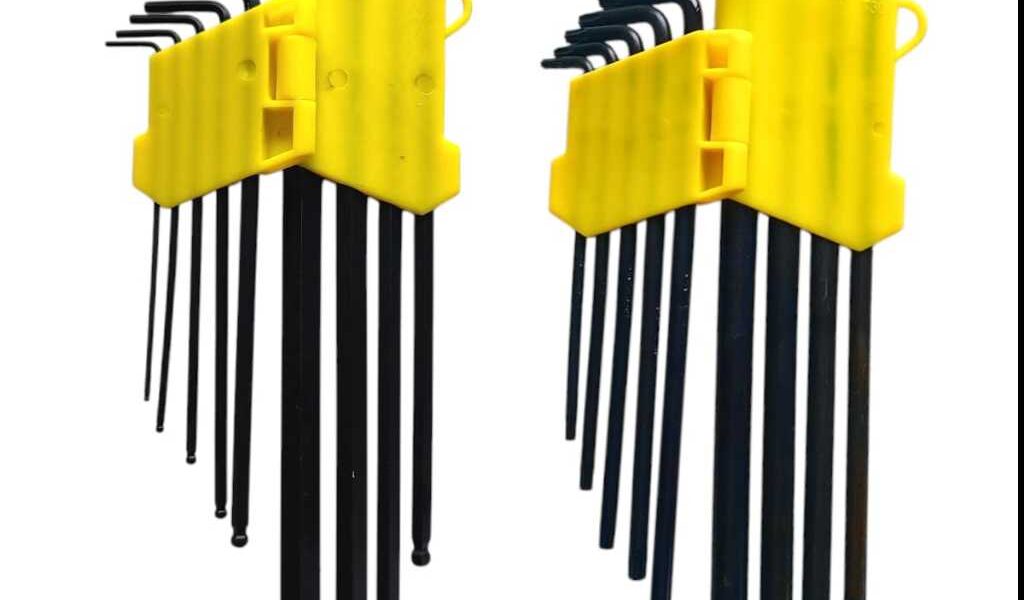 Kit Jogo de Chaves Allen Bola + Torx Longa Cada Jogo com 9 peças Formato L Opção de comprar Separado