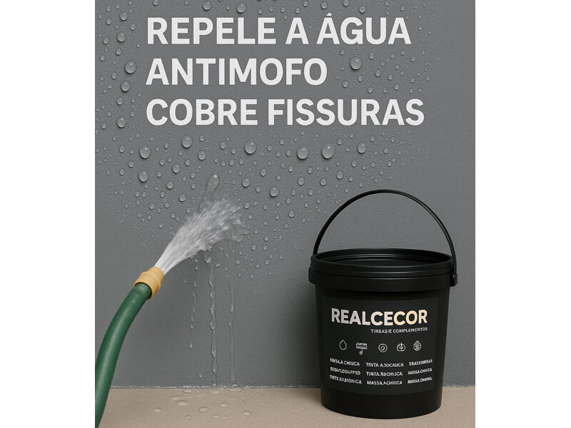 Tinta Emborrachada Premium RealceCor 18L – Cobre Fissuras e Repele Água