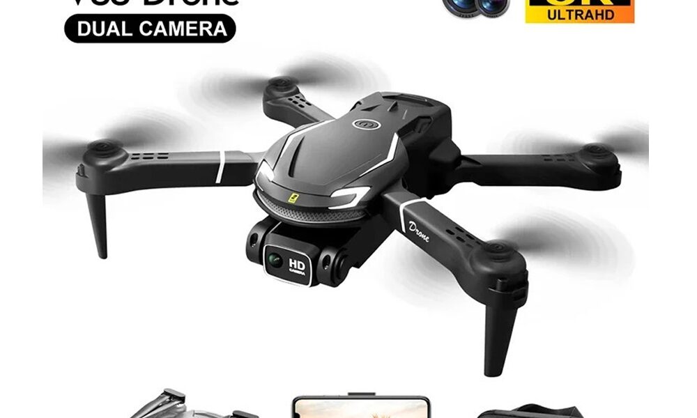 Drone V88 8K Câmera Dupla Profissional Para Evitar Obstáculos Fotografia Aérea Quadricóptero Fluxo