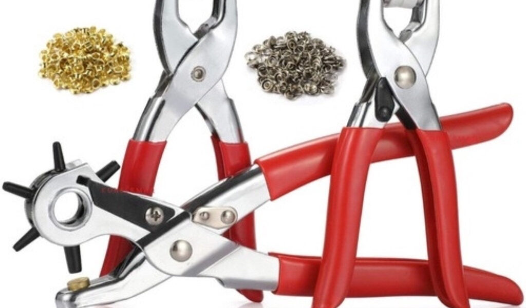 Kit 3 Alicates Profissional - Furador/Botão Pressão/Ilhós