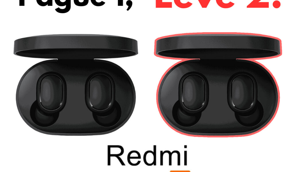 Kit 2x Fone de ouvido Redmi Airdots 2 Bluetooth 5.0 Gamer Esportes Wireless