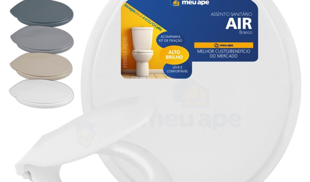 Assento Sanitário Tampa Vaso Redondo Oval Air Universal Basico Deca Celite Icasa Logasa Incepa Comum