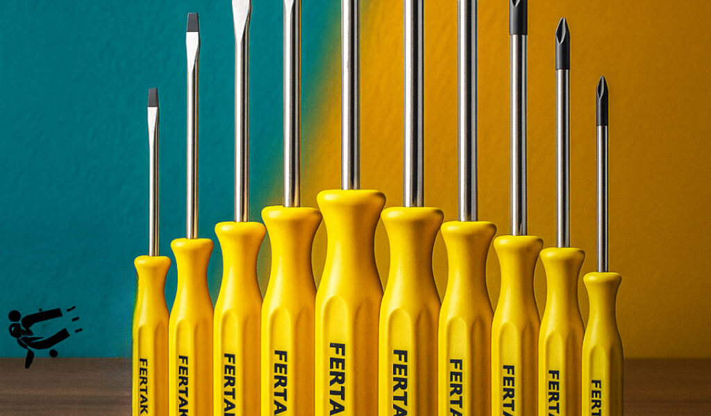 Jogo Chaves de Fenda e Phillips 10 Ou 12 Peças Kit De Chave Profissional Magnética Fertak