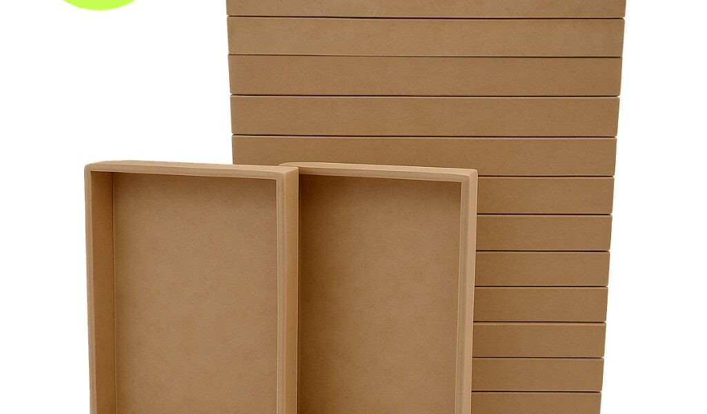 Kit 15 Bandejas MDF 3mm 25x15x3 Retas Lisas Organizadora Espaço Decorativas Montagem Cestas