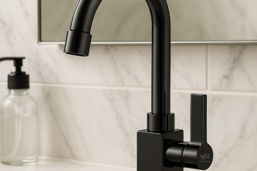 Torneira De Banheiro Torneira Lavatório Torneira Lavabo Torneira De pia Banheiro Torneira De Cuba 1/4 De Volta Preto