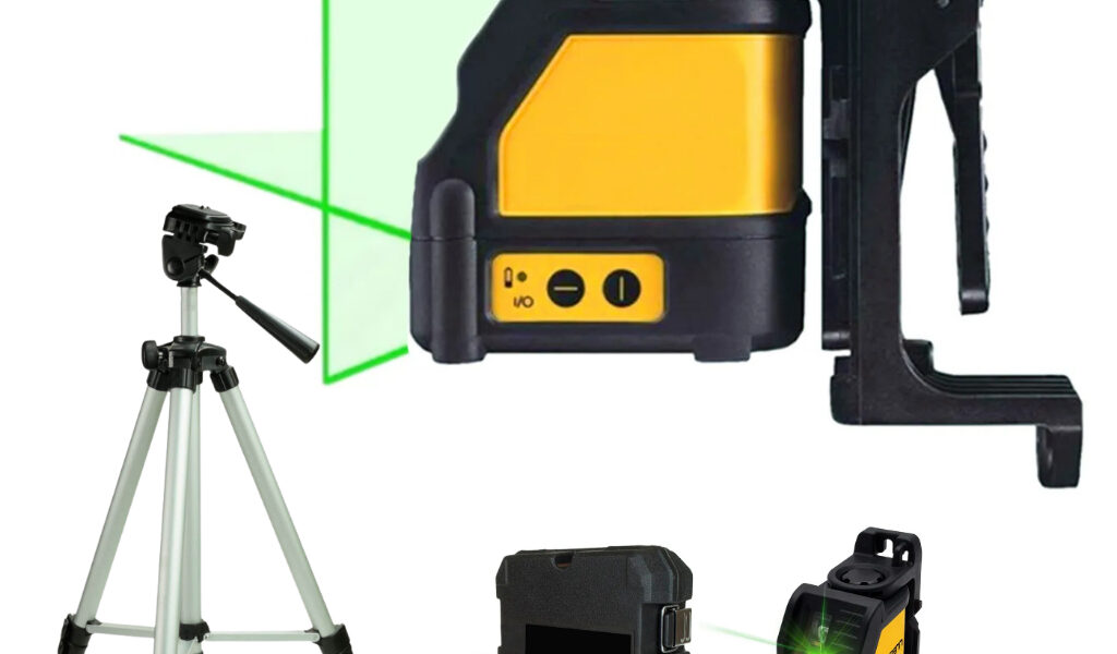 Nivel a Laser Tripé Verde de Precisão 50m Linha Cruzada de Horizontal Vertical Autonivelante Profissional