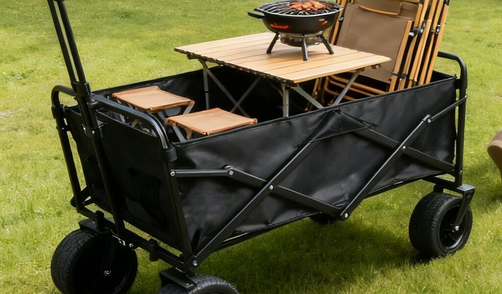 Carrinho Multiuso ATE 180 KG Dobrável para Transporte Camping Praia Compras