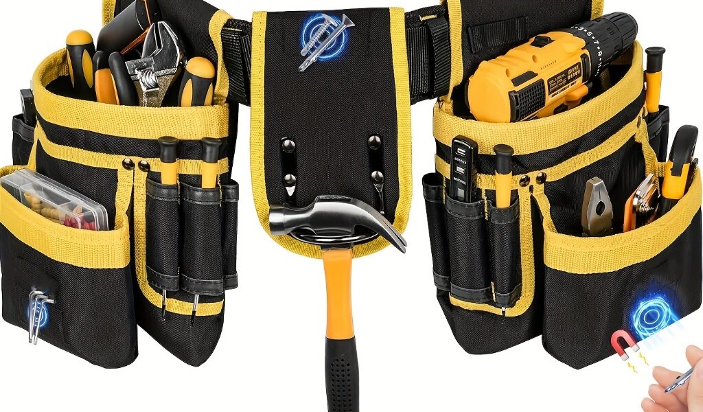 Bolsa De Ferramentas Para Eletricista, Bolso Multifuncional De Nylon De Reparo De Cinto