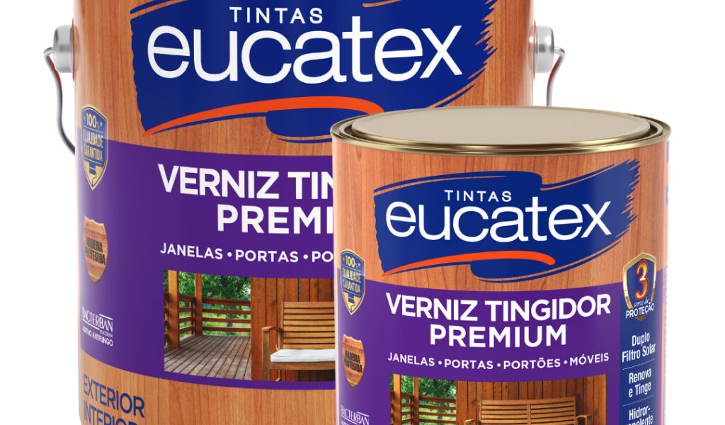 Verniz para Madeira Tingidor Brilhante Imbuia ou Mogno Proteção Janelas Portas Pisos